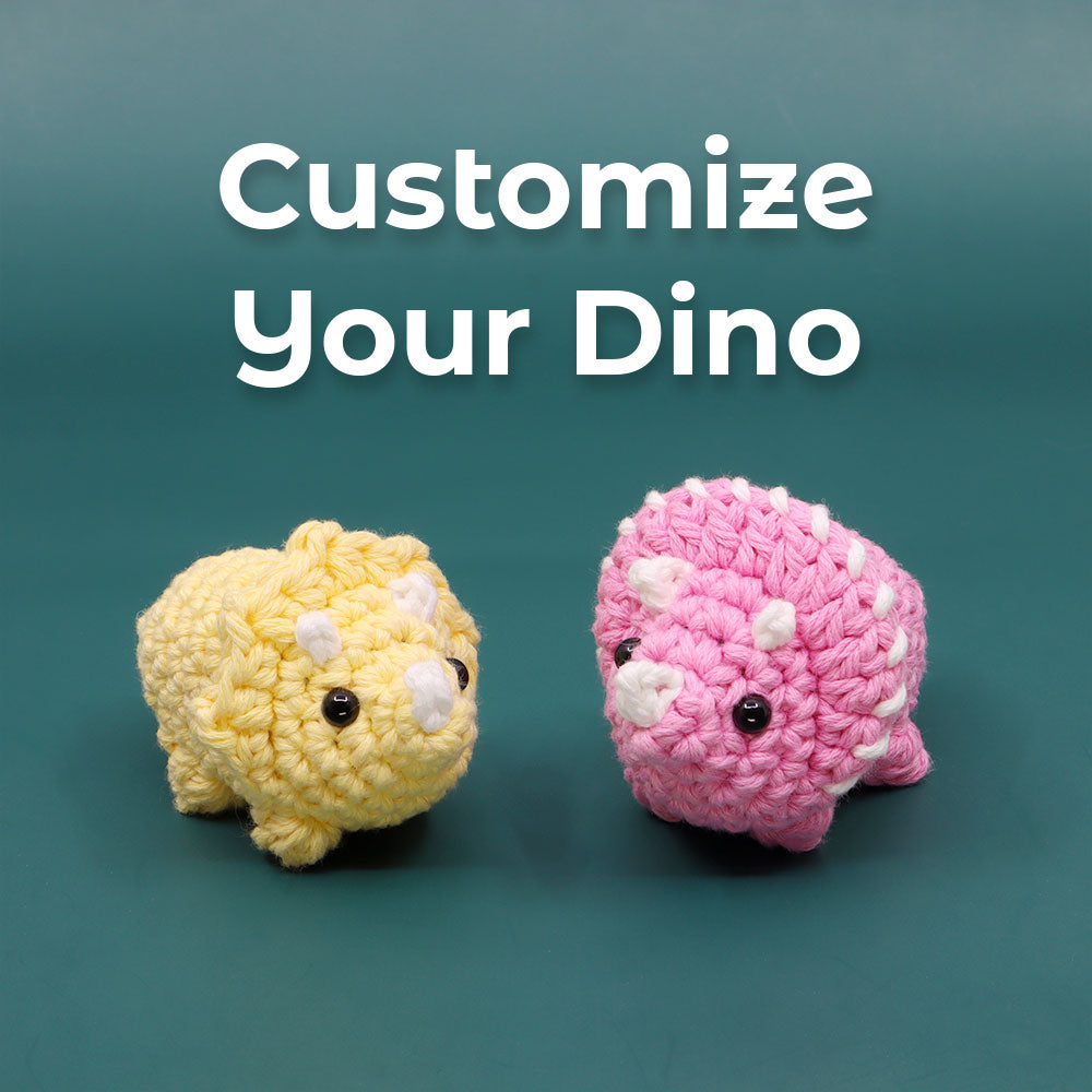 Lava Run + Dinosaur Crochet Kit Bundle