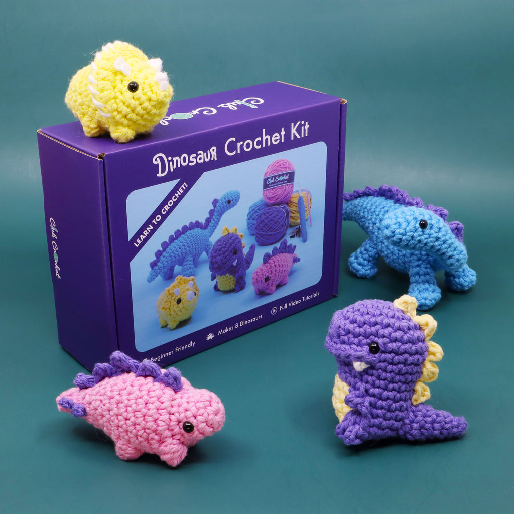 Dinosaur Bundle Amigurumi Crochet Kit