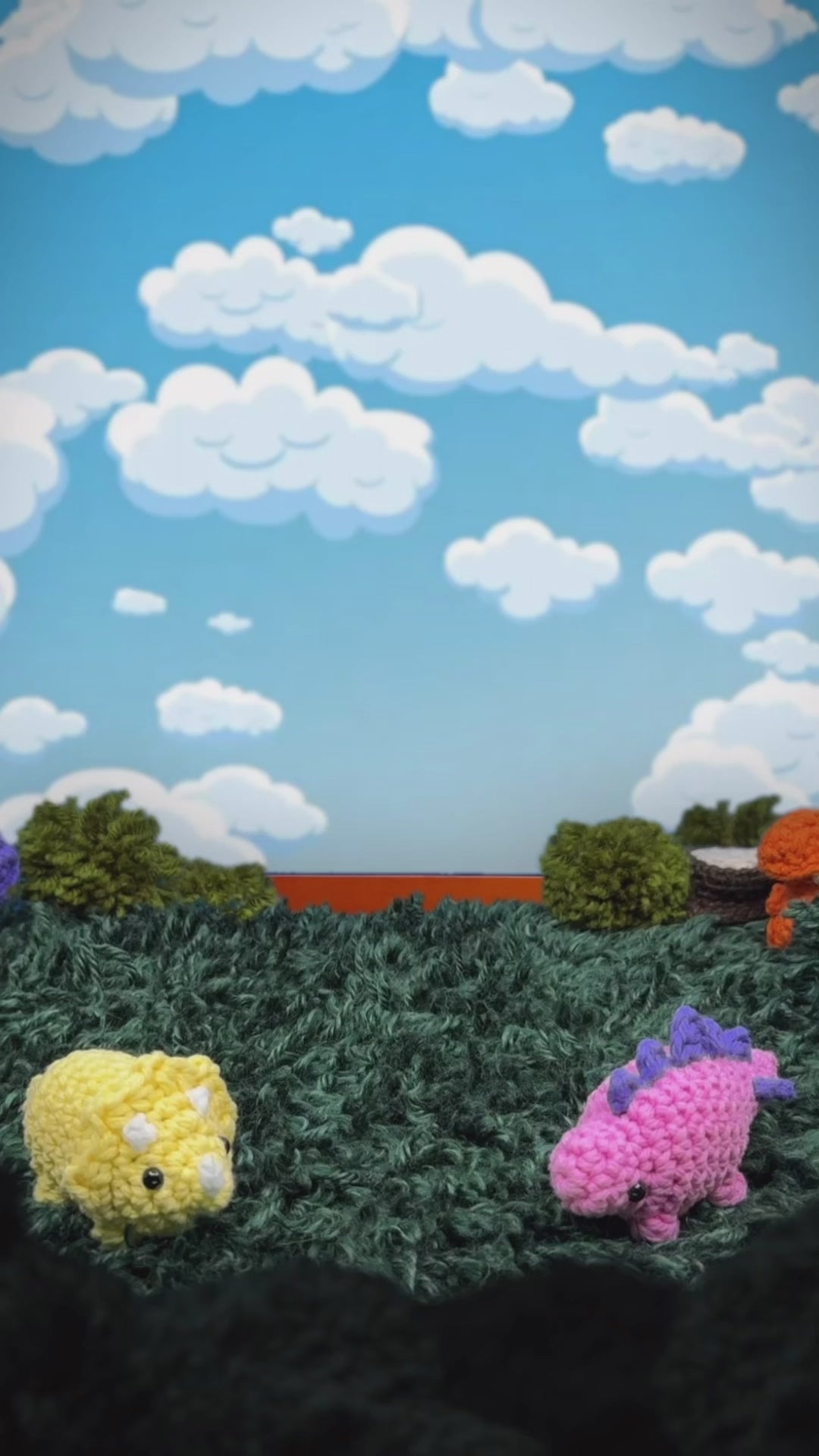 Lava Run + Dinosaur Crochet Kit Bundle